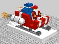 Lego Santa sleigh