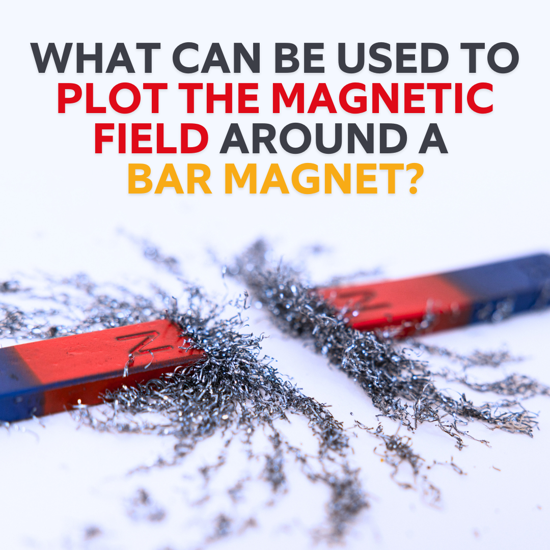 what can be used to plot the magnetic field around a bar magnet?