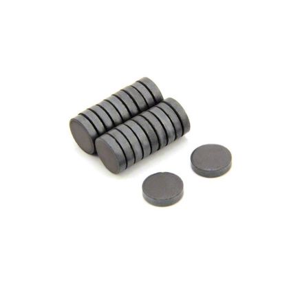 12mm Durchmesser X 3mm dicker y30 Ferritmagnet - 0,1kg Zugkraft