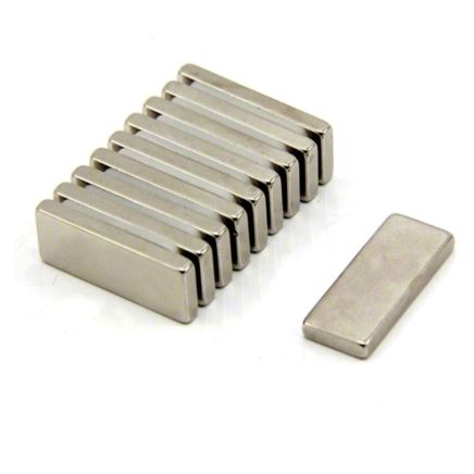 25 x 10 x 3mm dicker N42 Neodym-Magnet - 4.3kg Zugkraft