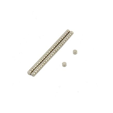 3mm Durchmesser x 2mm dicker N42-Neodym-Magnet – 0,27kg Zugkraft