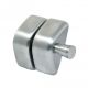 60 x 70 x 25mm Stainless Steel Magnetic Gate Latch - Brushed Stainless