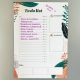 MagFlex® A4 Jungle Leaves To Do List Kühlschrankmagnet – flexible Magnetfolie