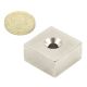 30 x 30 x 15mm dick x 6,5mm c/s N42 Neodym-Magnet – 30kg Zugkraft