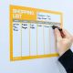 MagFlex® A4 Bright Shopping List Kühlschrankmagnet – Flexible Magnetfolie