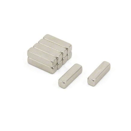 N42 Neodymium Rectangular Magnet - 19/32 in. x 5/32 in. x 5/32 in. thick - 4.85lbs Pull