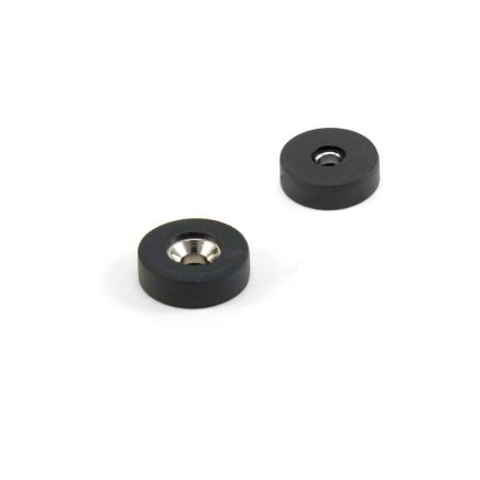 N42 Neodymium Rubber Coated Countersunk Disc Magnet - 5/8 in. dia x 3/16 in. thick x 1/8 in. hole - 4.18lbs Pull (North)