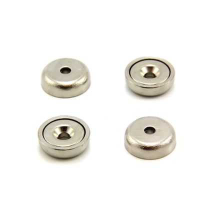 N42 Neodymium Countersunk Pot Magnet - 5/8 in. dia x 3/16 in. thick x 1/8 in. hole - 21.16lbs Pull