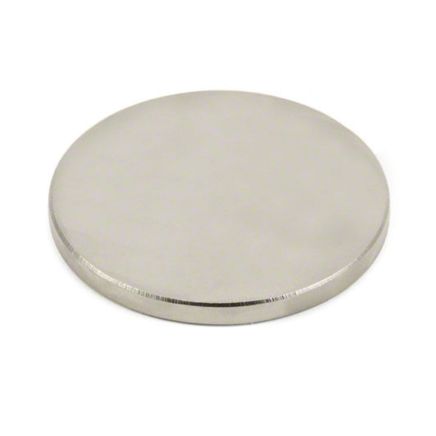 N42 Neodymium Disc Magnet - 2-1/4 in. dia x 3/16 in. thick - 50.05lbs Pull