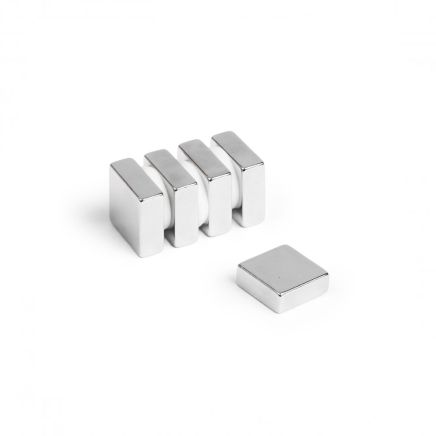 N42 Neodymium Square Magnet - 1/2 in. x 1/2 in. x 3/16 in. thick - 9.39lbs Pull