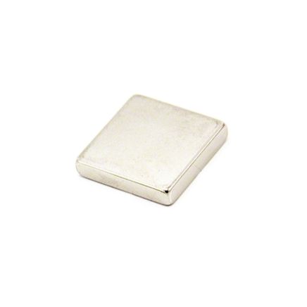 N42 Neodymium Rectangular Magnet - 1 in. x 1 in. x 3/16 in. thick - 24.25lbs Pull