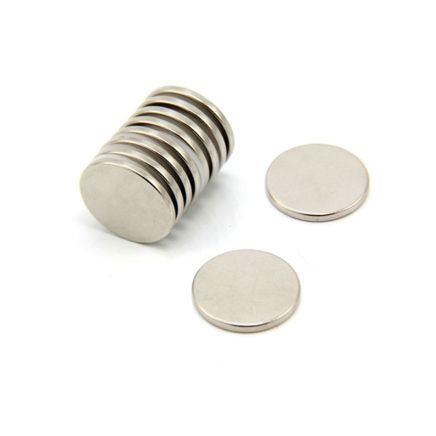 N35 Neodymium Disc Magnet - 13/16 in. dia x 1/16 in. thick - 5.07lbs Pull