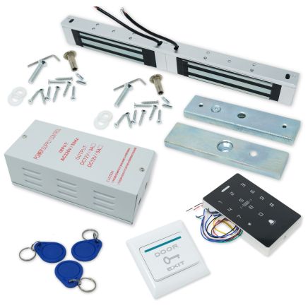 Standalone Access Control Door Entry Kit With 396.8lbs Double Magnetic Door Lock