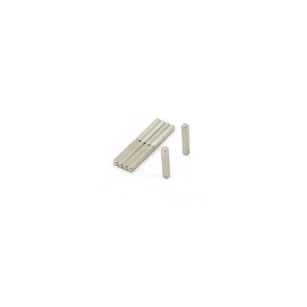 N42 Neodymium Rectangular Bar Magnet - 1/8 in. x 1/8 in. x 13/16 in. thick - 1.08lbs Pull