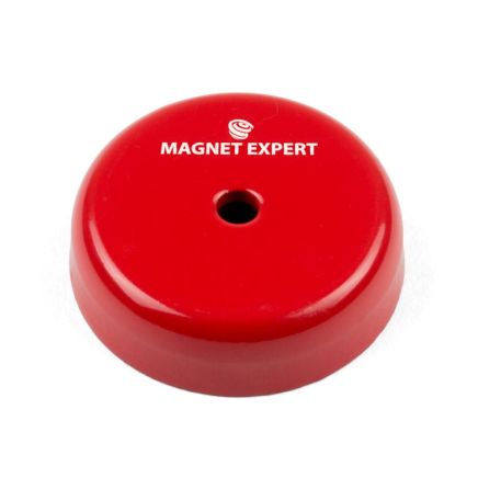 Alnico Shallow Pot Magnet c/w 3/16 in. dia countersunk hole - 1-1/8 in. dia x 11/32 in. thick - 11.03lbs Pull