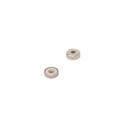 N42 Neodymium Countersunk Pot Magnet - 1/2 in. dia x 1/8 in. thick x 1/8 in. Hole - 8.59lbs Pull