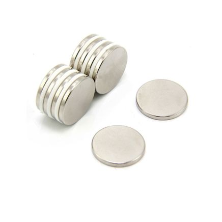 N42 Neodymium Disc Magnet - 3/4 in. dia x 1/16 in. thick - 5.07lbs Pull