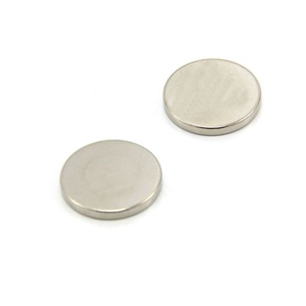 N42 Neodymium Disc Magnet - 1 in. dia x 1/8 in. thick - 12.12lbs Pull