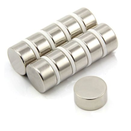 N52 Neodymium Disc Magnet - 13/16 in. dia x 3/8 in. thick - 31.2lbs Pull