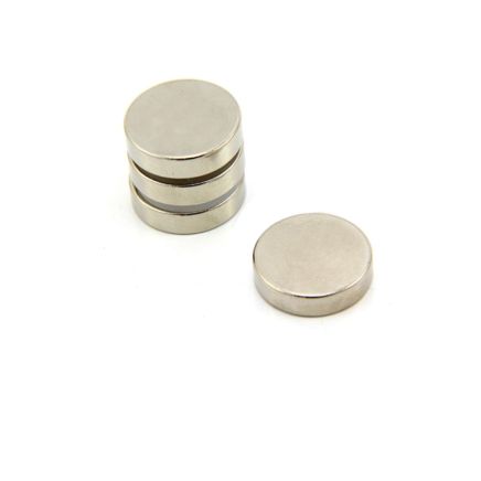 N42 Neodymium Disc Magnet - 13/16 in. dia x 3/16 in. - 16.09lbs Pull