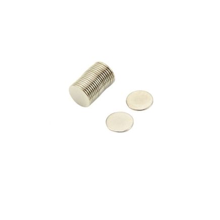 N35 Neodymium Disc Magnet - 15/32 in. dia x 1/32 in. thick - 1.32lbs Pull