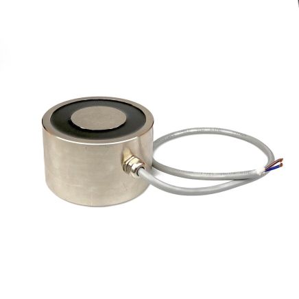 Energise to Release Electromagnet with M8 Mounting Holes - 3-15/16 in. diameter x 2-11/32 in. x thick - 330.75lbs Pull (24V DC / 55W)