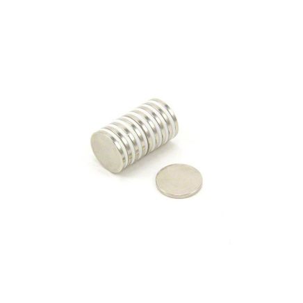 N35H Neodymium Disc Magnet - 19/32 in. dia x 1/16 in. thick - 3.08lbs Pull