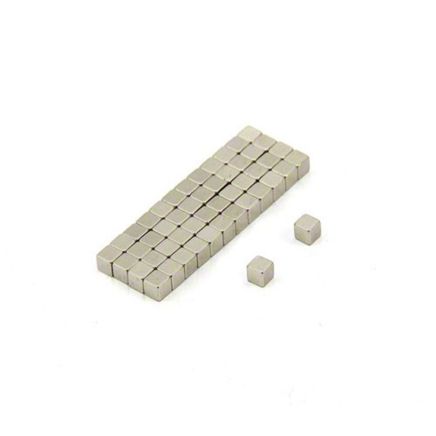 N42 Neodymium Cube Magnet - 1/8 in. x 1/8 in. x 1/8 in. thick - 0.83lbs Pull