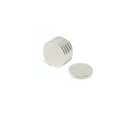 N52 Neodymium Disc Magnet - 1/2 in. dia x 1/16 in. thick - 3.05lbs Pull