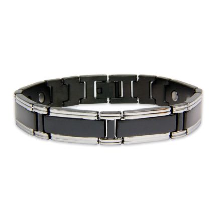 Mens Rare Earth Magnetic Bracelet with Fold-over Clasp - Nuetrino