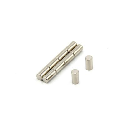 N42 Neodymium Rod Magnet - 5/32 in. dia x 5/16 in. thick - 1.54lbs Pull