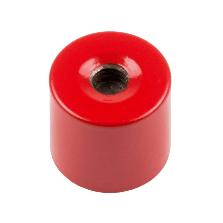 Alnico 5 Deep Pot Magnet Countersunk with M6 threaded hole - 11/16 in. dia x 5/8 in. thick - 5.51lbs Pull