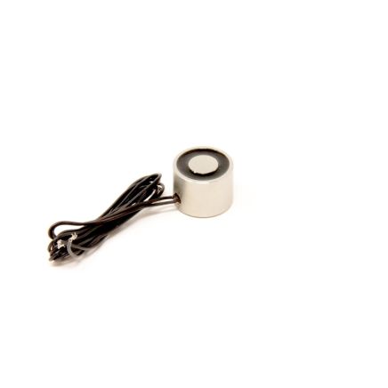 Electromagnet with 10-32 UNC Mounting Hole - 12V DC/1.0W - 1 in. dia x 3/4 in. thick - 9.92lbs Pull