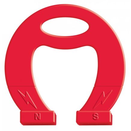 Massive Red Horseshoe Magnet - Science & Education