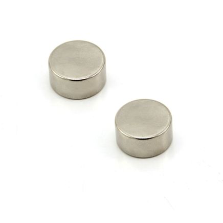 N38SH Neodymium Magnet - 13/16 in. dia x 3/8 in. thick - 24.69lbs Pull