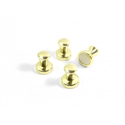 Superstrong Magnets MINI-MAX, Set of 4, Brass