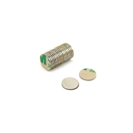 N35 Neodymium Adhesive Disc Magnet - 3/8 in. dia x 1/32 in. thick - 0.77lbs Pull