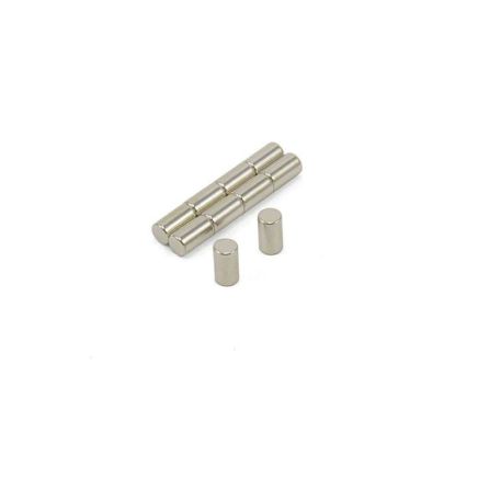 N42 Neodymium Rod Magnet - 5/32 in. dia x 9/32 in. thick - 1.5lbs Pull