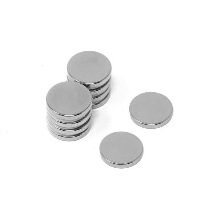 N42 Neodymium Disc Magnet - 13/16 in. dia x 1/8 in. thick - 8.6lbs Pull