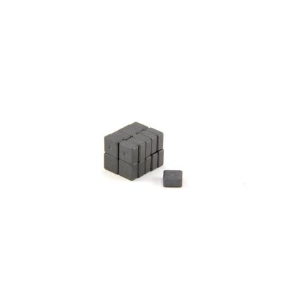 Y10 Ceramic Square Magnet - 3/8 in. x 3/8 in. x 3/16 in. thick - 0.22lbs Pull