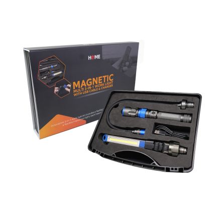 Magnetic Rechargeable Multi 3-in-1 LED Work Light