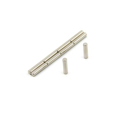 N42 Neodymium Rod Magnet - 1/8 in. dia x 1/2 in. thick - 0.98lbs Pull