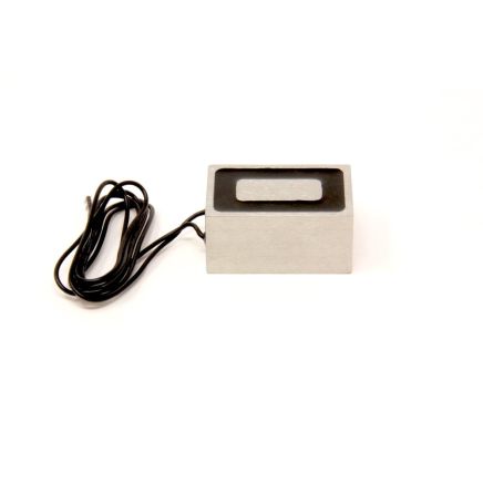 Electromagnet with 10-32 UNC Mounting Hole - 12V DC/5W - 2-3/8 in. x 1-9/16 in. x 1-3/16 in. thick - 200.66lbs Pull