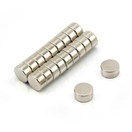 N52 Neodymium Disc Magnet - 3/8 in. dia x 3/16 in. thick - 7.5lbs Pull