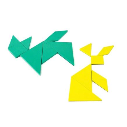 Green Educational Tangram - Logic Puzzle & Maths Game