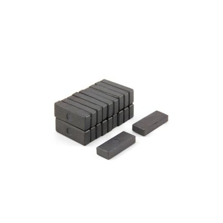 Y10 Ceramic Magnets - 1 in. x 3/8 in. x 3/16 in. thick - 0.9lbs Pull