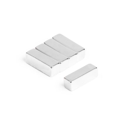 N42 Neodymium Rectangular Magnet - 3/4 in. x 1/4 in. x 1/4 in. thick - 10.81lbs Pull