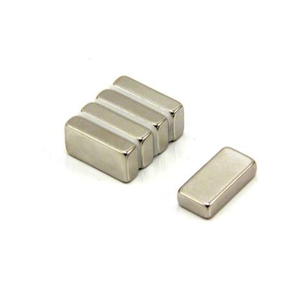 N42 Neodymium Rectangular Magnet - 13/16 in. x 3/8 in. x 3/16 in. thick - 11.9lbs Pull