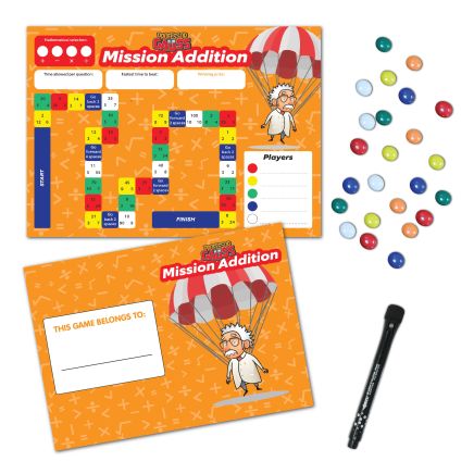 Professor Gauss™ Printed Magnet Game for Kids - Mission Addition