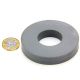 Y30BH Ceramic Ring Magnet - 2-13/16 in. O.D. x 1-3/16 in. I.D. x 15/32 in. thick - 14.11lbs Pull